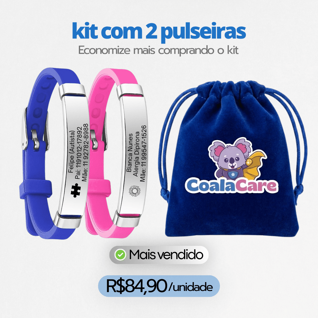 Pulseira Personalizada CoalaCare