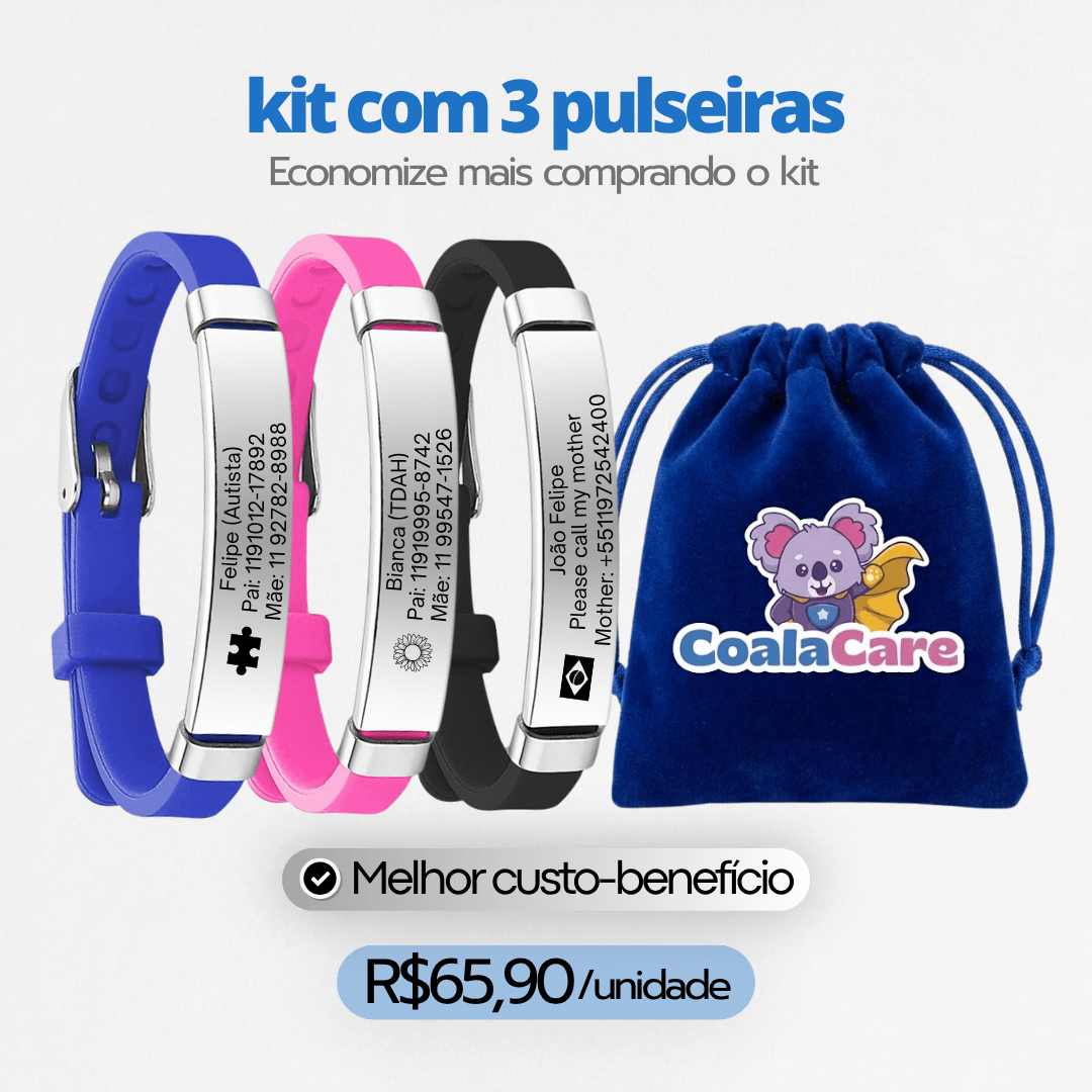 Pulseira Personalizada CoalaCare