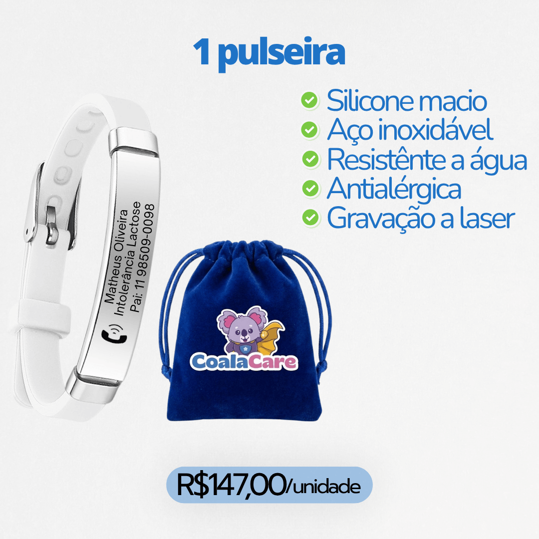 Pulseira Personalizada CoalaCare