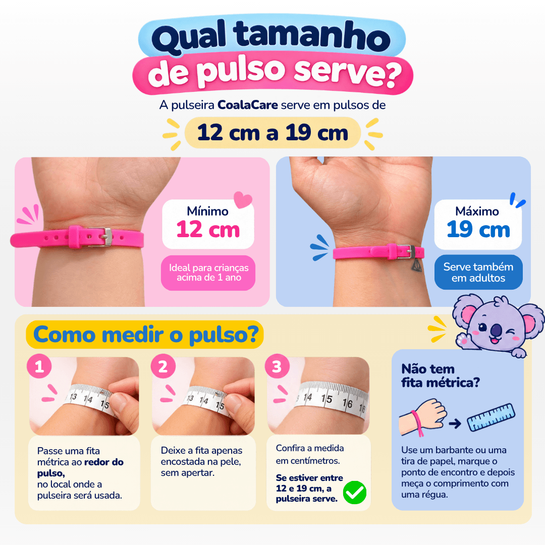 Pulseira Personalizada CoalaCare